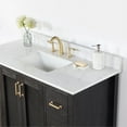 thumbnail image 5 of Hadiya 48" Single Bathroom Vanity Set in Black Oak with Aosta White Composite Stone Countertop without Mirror, 5 of 8