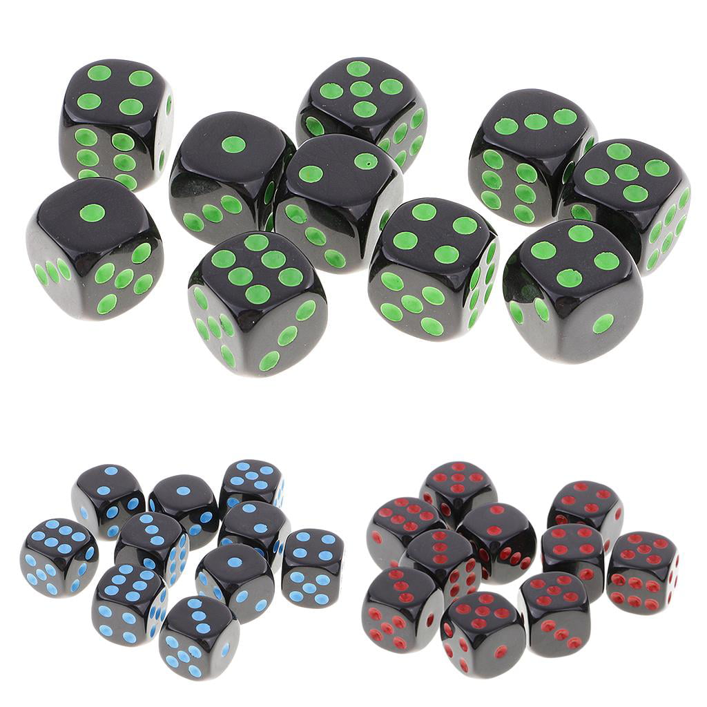 Details about   10PCS 16mm Log Color Wooden Dice Leisure and Entertainment Game Tools