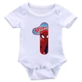 thumbnail image 2 of Pelele de verano para bebés y niñas, Ropa de manga corta, peleles con estampado de número 1-9 de Spiderman de dibujos animados para recién nacidos, mono infantil, Ropa Bebe18M Gao Jinjia LED, 2 of 2