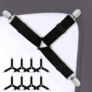 RayTour Sheet Straps Bed Sheet Keeper Holder for Corners Sheet Stays  Suspender Clips Fitted Sheet Holder Clips Garters Fasteners Mattress Clamps