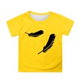 thumbnail image 1 of Hauts d'Été Confortables pour Filles - T-Shirts Mignons à Col Rond Extensibles et Respirants pour Enfants de 3 à 13 Ans, 1 of 4