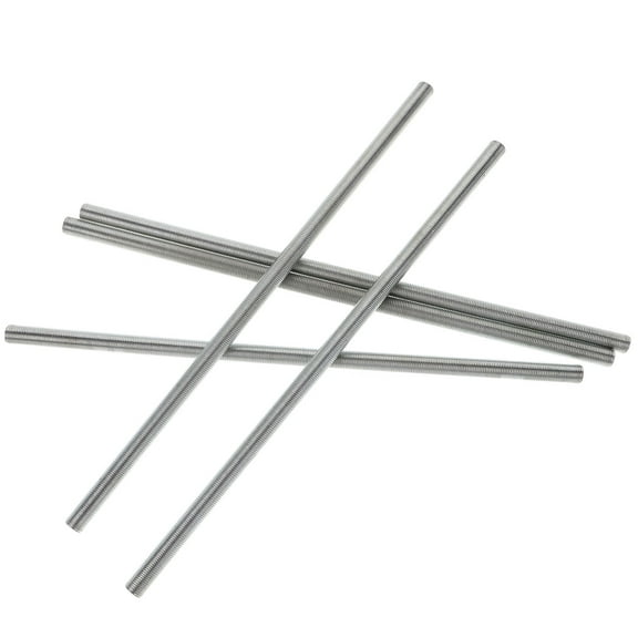 5pcs Threaded Extension Rod Lamp Parts Hardware with Floor Lamp Replacement Parts and Chandelier Light Extension Poles for Repair Silver