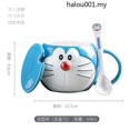thumbnail image 2 of Taza De Agua Doraemon Gato Linda Grasa Azul Con Tapa Cuchara, 2 of 2