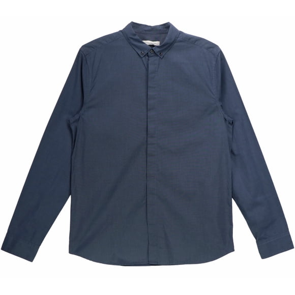 Pierre Balmain Men's Denim Blue Button Down Cotton Dress Shirt - 41