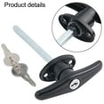 Mlless Outdoor Garage Door Lock with Zinc Alloy Handle for Sheds and