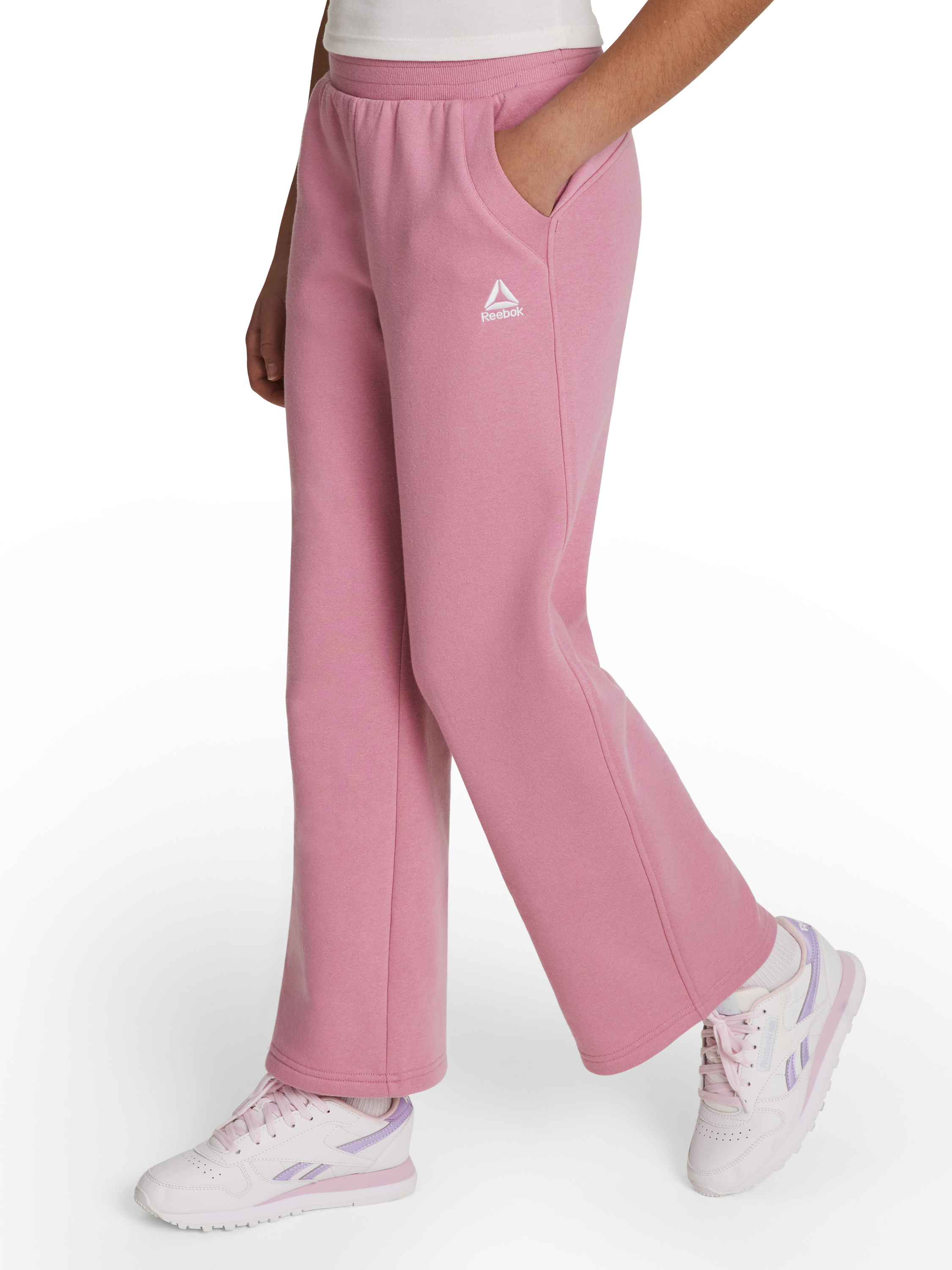 Reebok Girl's Game Day Fleece High Waisted Puddle Pant, Sizes 4-18