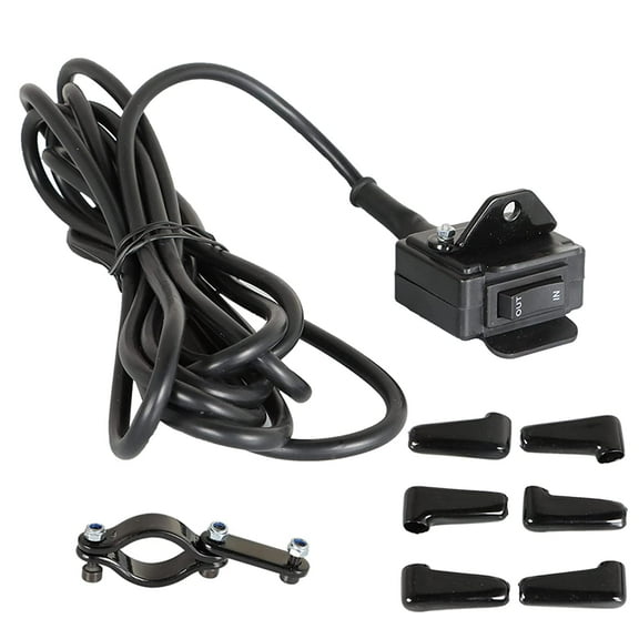 PET-U 12V Winch Rocker Thumb Switch with Mounting Bracket Handlebar Control line Kit Replacement for ATV UTV