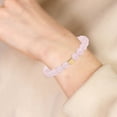 thumbnail image 5 of Juosiy Women Pink Beaded Gold Heart Bracelet, 5 of 9