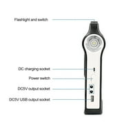 15W Solar Generator,DFITO 2400mAh Portable Power Station with LED Light, Backup Electric System for Home Outdoors Camping Travel Emergency