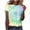 Yellow 01, variant on DeHolifer Tie Dye Shirt for Womens Crewneck Casual Summer Short Sleeve Tee T-Shirts Green 3XL