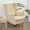Beige, variant on CHENDIAN Stretch Wingback Chair Covers 2 Piece Beige Washable Slipcover