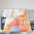 thumbnail image 1 of Dream Watercolor Abstract Art Throw Blanket, Anti-Pilling Ultra-Soft Micro Fleece Cover Blanket for Bed Sofa, for All Seasons, 40"x30", 1 of 9