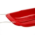 thumbnail image 4 of Lucky Bums Kids 48 Inch 1 Person Plastic Toboggan Sled with Pull Rope, Red, 4 of 6