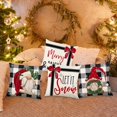 thumbnail image 3 of 4 piezas de fundas de almohada navideñas, decoración navideña, funda de cojín, fundas de almohada para interior, sofá, cama, hogar, 3 of 9