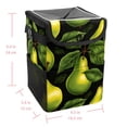 thumbnail image 5 of Pear Foldable Car Trash Bin with Lid and Leak-proof Hanging Storage Bag Mini Trash Can Car Garbage Can, 5 of 6