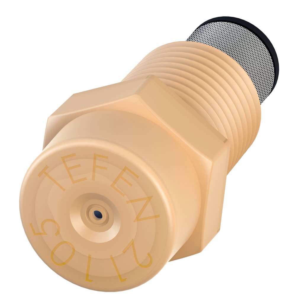 Tefen Fogger Misting Nozzle with Stainless Steel Filter 1/8" NPT 2 GPH 10 Pack