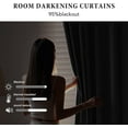 thumbnail image 2 of RYB HOME Room Divider Curtains with Flexible Silent Track Wall/Ceiling Mount, Sliding Door Drapes Blackout, Floor to Ceiling Curtains with Hooks for Bedroom/Living Room, Black, W100 x L96, 1 Panel, 2 of 9