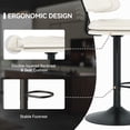 thumbnail image 6 of Efoee Modern Bar Stools Set of 2, Adjustable Swivel Counter Height Barstools, Double-Layer Cushion Upholstered Swivel Bar Chairs with Backrest for Home, Kitchen Island, 6 of 6