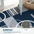 thumbnail image 5 of HOMERRY Area Rugs 5' x 7' Rug for Living Room Geometric Washable Non-Slip Indoor Carpet for Home Decor, Navy, 5 of 5