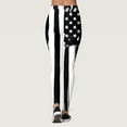 thumbnail image 3 of Gibobby Leggings Termicos Día la inparapenparancia para mujer Imprimir Pantalones yoga cintura media Leggings Medias Compresión Yoga Running Fitness American 4th Of July Print Leggings（Negro， S), 3 of 5