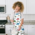 thumbnail image 4 of Green Dinosaurs with Ferns Simply Kids Aprons for Girls and Boys,Adjustable Neck Strap Toddler Aprons for Kids Cooking Baking, 4 of 6