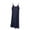 Navy, variant on Chbgutlmr Nightgowns for Women Summer V Neck Cami Sleep Dress Spaghetti Strap Side Slit Soft Comfy Casual Pajamas