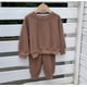 thumbnail image 1 of Conjuntos de blusas y camisas de cuello redondo y manga larga para niños y niñas, sudaderas de manga larga, sudaderas de manga larga, conjunto de top y pantalón para conjuntos deportivos casuales, con, 1 of 4
