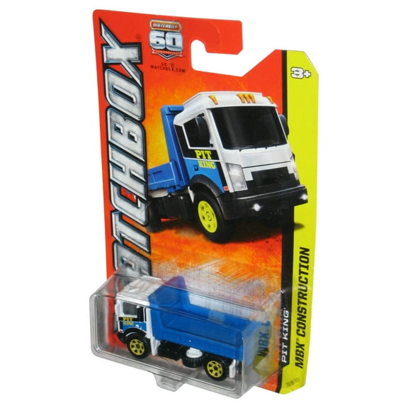 Matchbox MBX Construction (2012) Blue & White Pit King Toy Truck 79/120