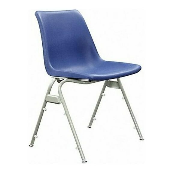 Manufacturer Varies Stacking Chair, Plastic, Blue 16A323