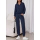 thumbnail image 2 of Conjunto Deportivo PRETTYGARDEN Mujer 2 Piezas Azul Marino Talle S, 2 of 8