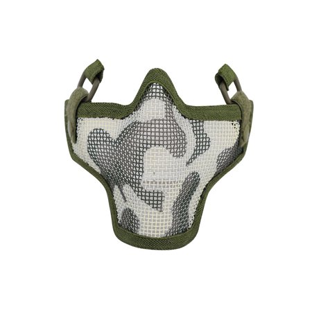 1G Strike Steel Half Airsoft Mask - Jungle Camo (Best Airsoft Mask For Aiming)