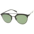 thumbnail image 2 of sunglassLA - Modern Fashion Matte Metal Frame Double Bridge Pantos Aviator Sunglasses - 55mm, 2 of 4