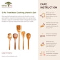 thumbnail image 5 of 5-Pc Teak Wood Cooking Utensils Set, 5 of 5