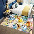 thumbnail image 1 of Cartoon Pikachu Floor Rug Soft Door Mat Anti-slip Living Bedroom Carpet Soft New, 1 of 3