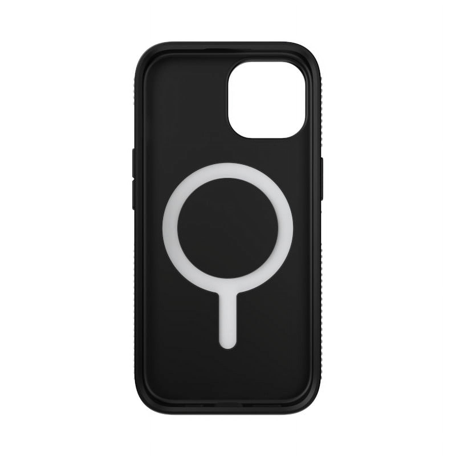 Speck Slim Cell Phone Case with MagSafe for Apple iPhone 16e and iPhone 15 Black & White