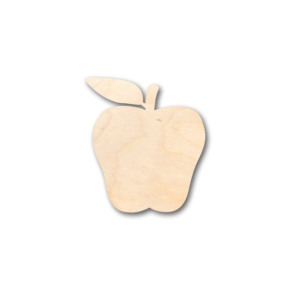 Unfinished Wood Red Delicious Apple Shape - Craft - up to 46" DIY 6" / 1/2"