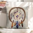 thumbnail image 6 of Fantasy Feather Linen toss pillowcase Decoration pillowcase Gift preferred 20x20" Cushion cover 2 set Sofa pillowcase Sofa bedroom living room car, 6 of 8