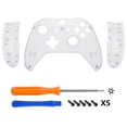 thumbnail image 5 of eXtremeRate Transparent Clear Faceplate Side Rails for Xbox One Wireless Controller Model 1708, Replacement Front Housing Shell Panels for Xbox One X & One S Controller, 5 of 7