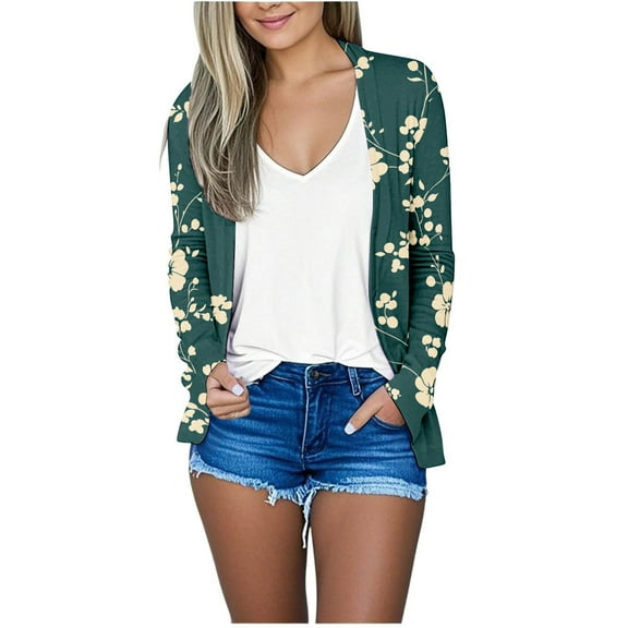 Pyhlmscde Cardigan for Women Trendy Lightweight Soft Thin Long Sleeve Open Front Cardigans Casual Breathable Cover Ups Dusters, Summer Outfits for Women,Lightweight Tops for Women Summer