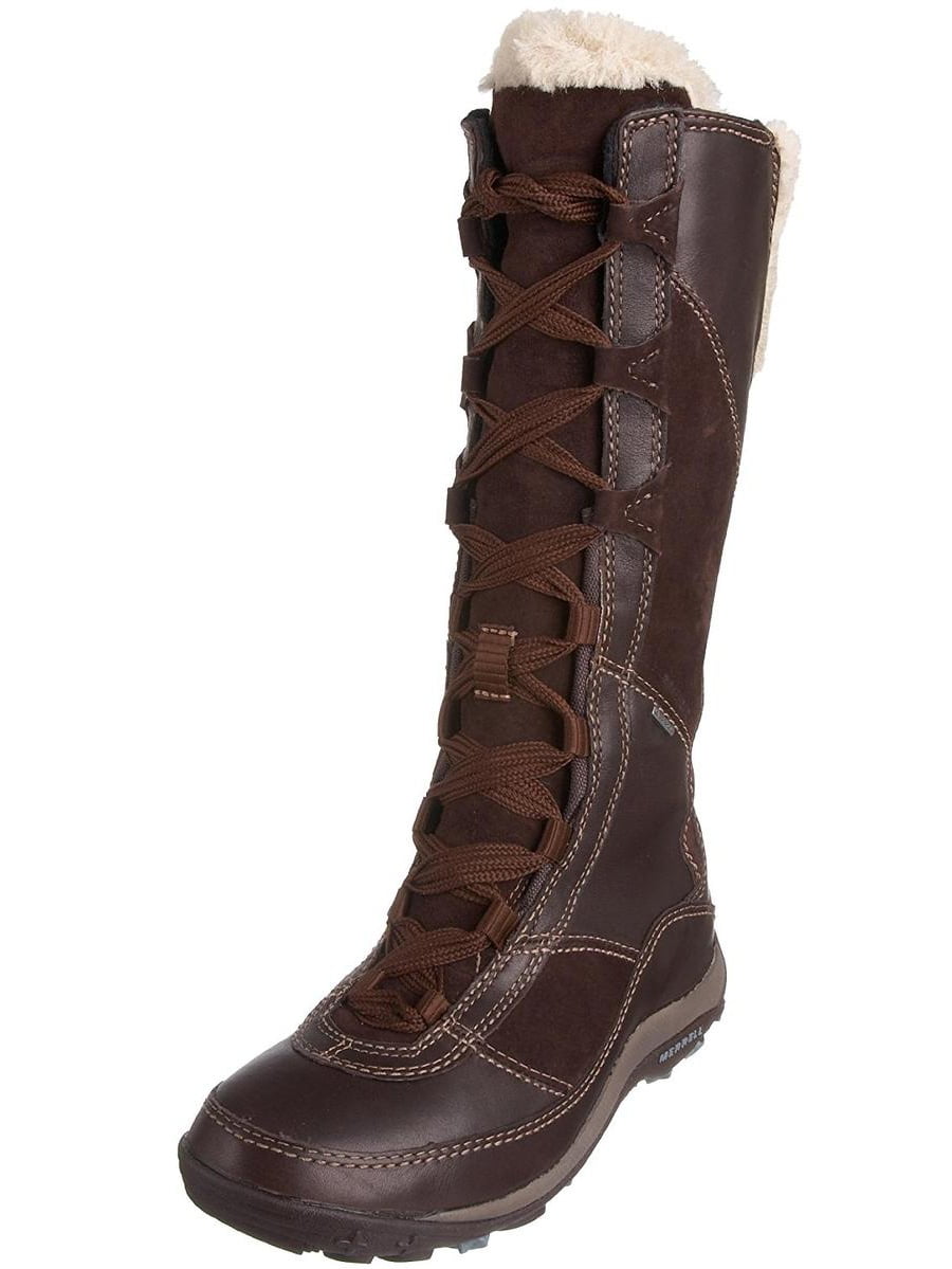 Regan gouden Punt Merrell Prevoz Waterproof Womens Brown Boots - Walmart.com