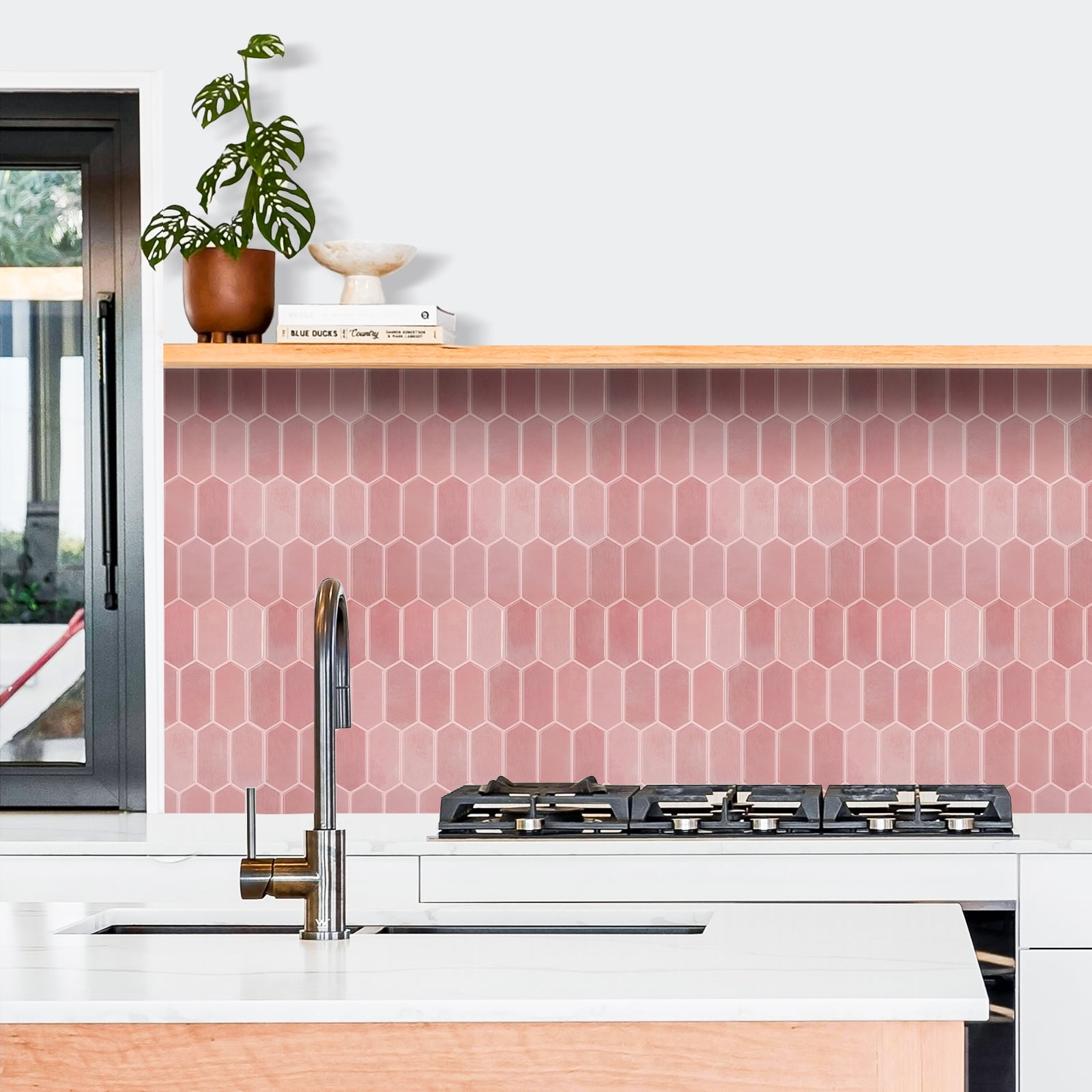 Peel And Stick Backsplash 3D Stick On Vinyl Sticker Thicker Upgrade Waterproof Mosaic Tiles 12 X 12 Inch (Set Of 10)