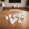 thumbnail image 4 of Juego De Dados De 12 Letras, Juego Creativo De Hierro ABS, Diversión De Dados De Letras Inglesas Para El Hogar, 4 of 7