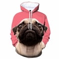 thumbnail image 4 of Sudadera con capucha con estampado 3D de perro Pug feo y divertido para hombre, sudaderas casuales de manga larga, sudaderas con capucha de cuello redondo, abrigos de otoño, 4 of 4