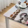 thumbnail image 5 of Acheng Giraffe Koala Gummy Bubbles Square Fitted Table Cloths 100% Polyester Fiber 52*52, 5 of 8
