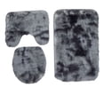 thumbnail image 5 of Xiao Hua 2 juegos de alfombrillas antideslizantes para inodoro y baño, juego de tres piezas de almohadillas para inodoro, alfombrilla de baño absorbente, limpia y reutilizable para ducha (rosa)., 5 of 5