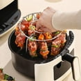 thumbnail image 3 of #air# Fryer Kebab Rack with 12pcs Skewers,Stainless Steel Vertical Skewer,#air# Fryer Standing Barbecue Rack,Multifunctional Vertical Skewer Stands for Meat skewers, Chicken Legs,Barbecues Oven U9O0, 3 of 8