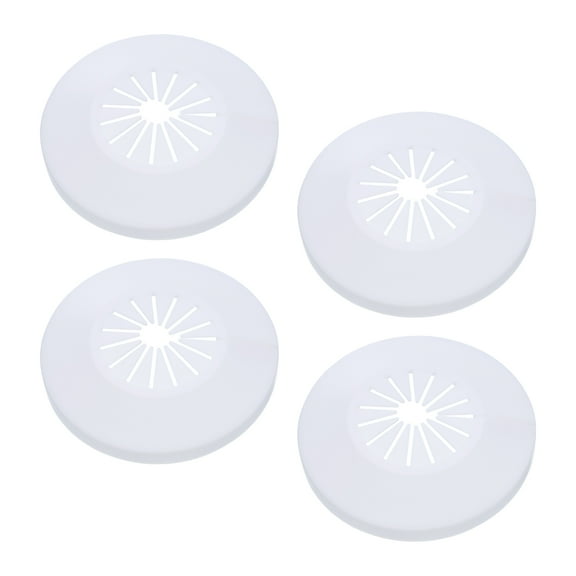 Uxcell Water Pipe Cover Decoration Fit 0.55"-1.14"(14-29mm), Flange Water Pipe PP Plastic Escutcheon Plate Collar White 4 Pcs
