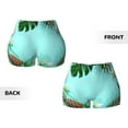 thumbnail image 5 of Picia Tropical Pineapple Printed Workout Shorts for Women Seamless Scrunch Butt Lifting High Waisted Yoga Gym Booty Running Moisture-wicking Short Pants-XX-Large, 5 of 9