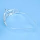 thumbnail image 2 of KAKOWELY Hermosa tiara para novia, dama de honor, fiesta de boda, corona con brillantes cristales y diamantes de imitación (plateada), 2 of 5