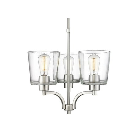 

Millennium Lighting 497003 Evalon 3 Light 18 Wide Chandelier - Nickel